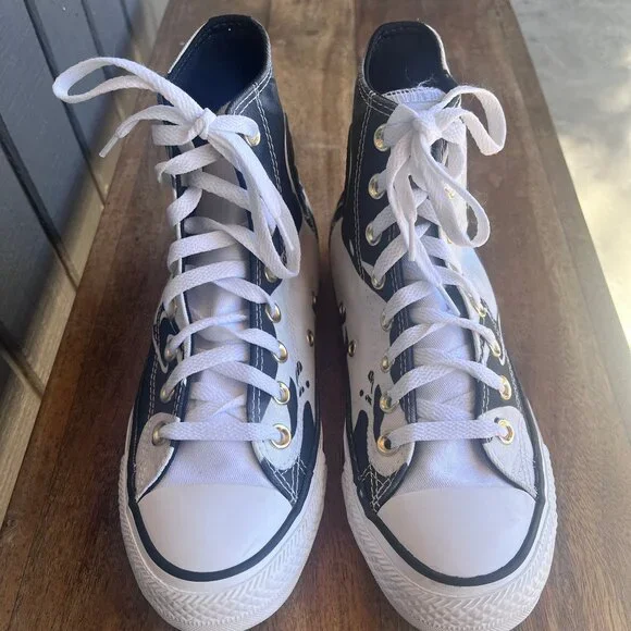 Disney Frozen 2 X Chuck Taylor All Star High 'Enchanted Forest' M6.5W8.5 - Picture 2 of 6